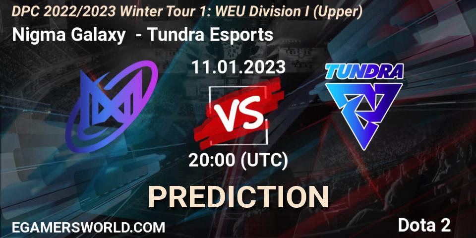 Pronóstico Nigma Galaxy - Tundra Esports. 11.01.2023 at 20:00, Dota 2, DPC 2022/2023 Winter Tour 1: WEU Division I (Upper)