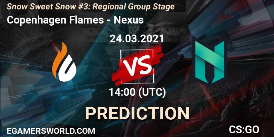 Pronóstico Copenhagen Flames - Nexus. 24.03.2021 at 14:00, Counter-Strike (CS2), Snow Sweet Snow #3: Regional Group Stage