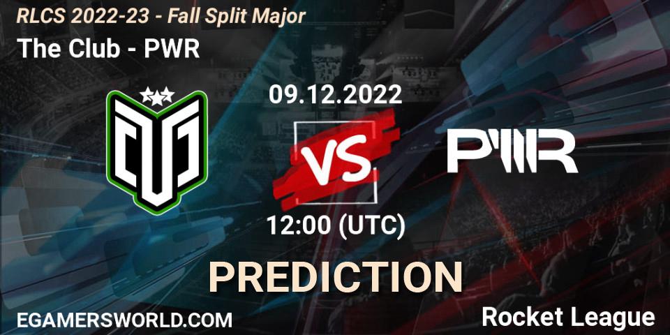Pronóstico The Club - PWR. 09.12.22, Rocket League, RLCS 2022-23 - Fall Split Major