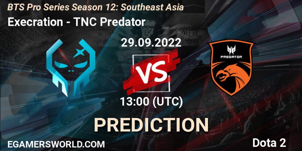Pronóstico Execration - TNC Predator. 29.09.2022 at 13:18, Dota 2, BTS Pro Series Season 12: Southeast Asia
