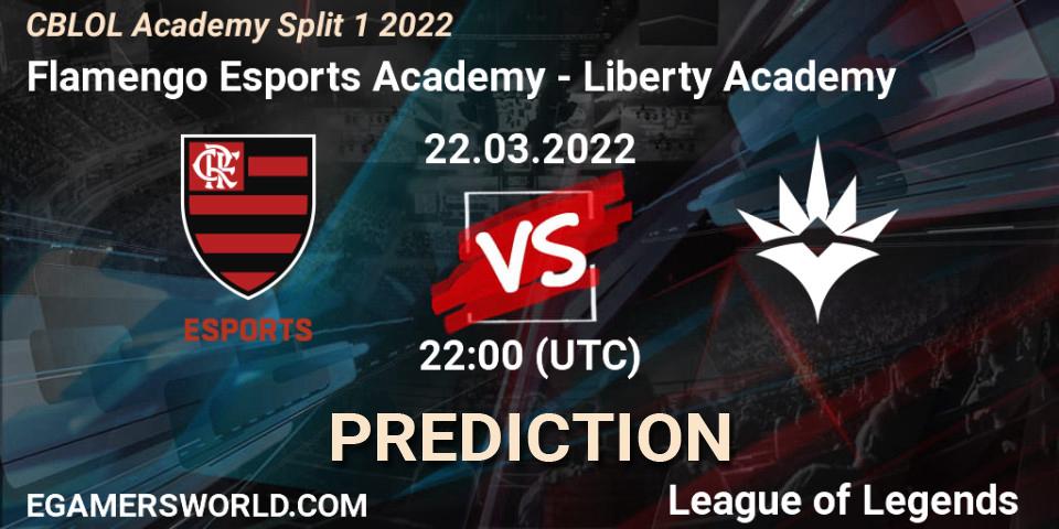Pronóstico Flamengo Esports Academy - Liberty Academy. 22.03.2022 at 22:00, LoL, CBLOL Academy Split 1 2022