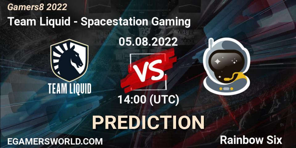 Pronóstico Team Liquid - Spacestation Gaming. 05.08.2022 at 14:00, Rainbow Six, Gamers8 2022