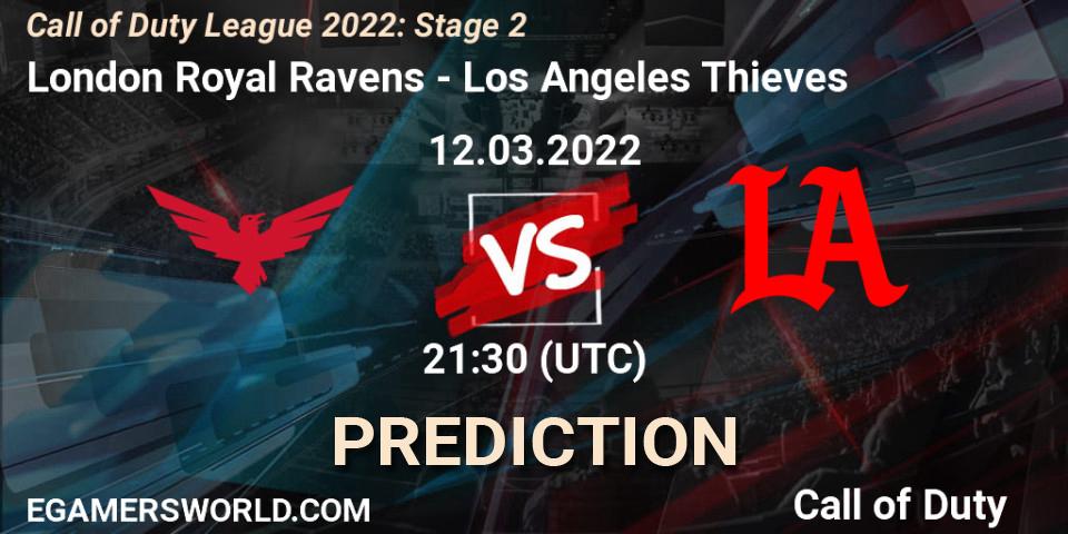 Pronóstico London Royal Ravens - Los Angeles Thieves. 12.03.2022 at 21:30, Call of Duty, Call of Duty League 2022: Stage 2