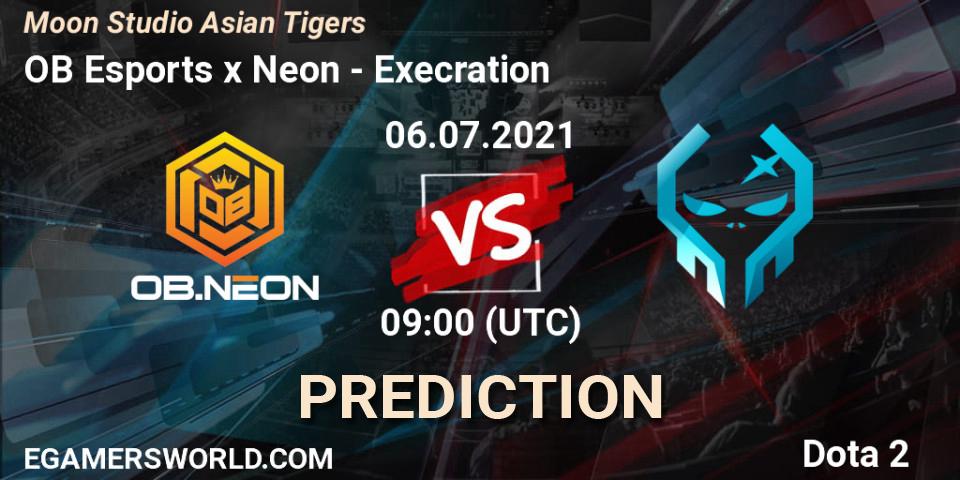 Pronóstico OB Esports x Neon - Execration. 06.07.2021 at 09:44, Dota 2, Moon Studio Asian Tigers
