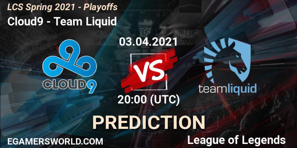 Pronóstico Cloud9 - Team Liquid. 03.04.21, LoL, LCS Spring 2021 - Playoffs