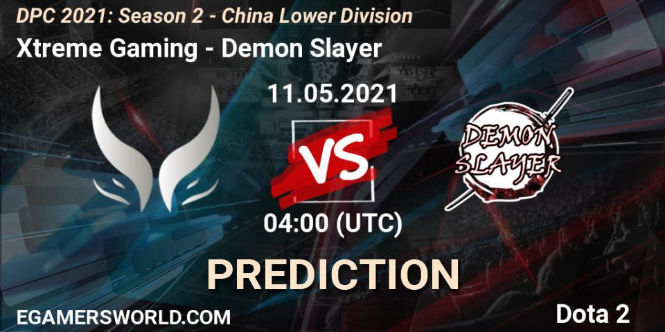 Pronóstico Xtreme Gaming - Demon Slayer. 11.05.2021 at 03:56, Dota 2, DPC 2021: Season 2 - China Lower Division