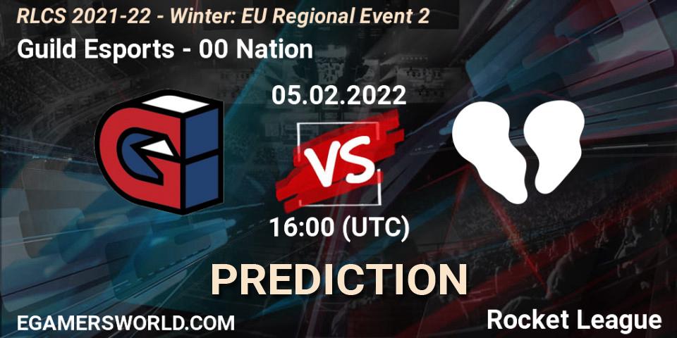 Pronóstico Guild Esports - 00 Nation. 05.02.2022 at 16:00, Rocket League, RLCS 2021-22 - Winter: EU Regional Event 2