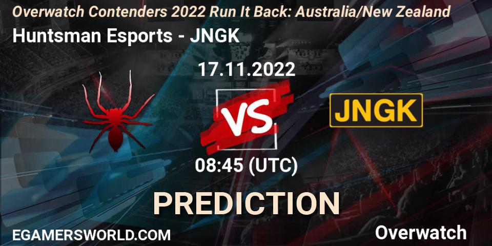 Pronóstico Huntsman Esports - JNGK. 17.11.2022 at 10:00, Overwatch, Overwatch Contenders 2022 - Australia/New Zealand - November
