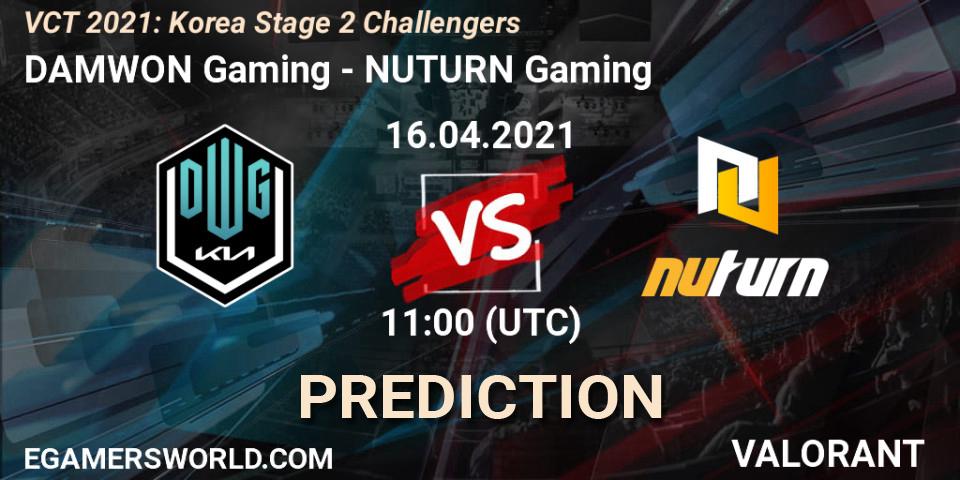 Pronóstico DAMWON Gaming - NUTURN Gaming. 16.04.2021 at 11:00, VALORANT, VCT 2021: Korea Stage 2 Challengers