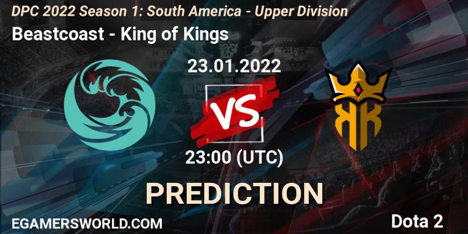 Pronóstico Beastcoast - King of Kings. 23.01.2022 at 23:41, Dota 2, DPC 2022 Season 1: South America - Upper Division