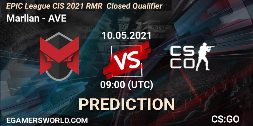 Pronóstico Marlian - AVE. 10.05.2021 at 09:00, Counter-Strike (CS2), EPIC League CIS 2021 RMR Closed Qualifier