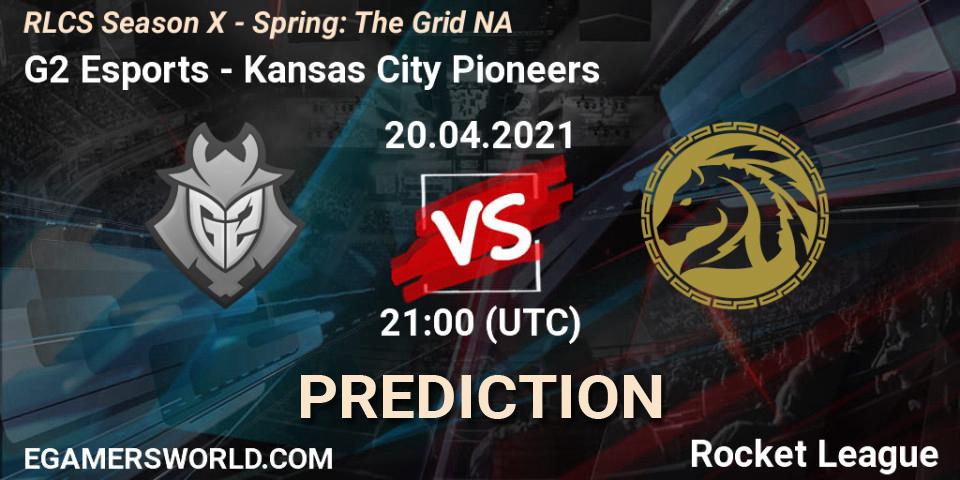 Pronóstico G2 Esports - Kansas City Pioneers. 20.04.2021 at 21:00, Rocket League, RLCS Season X - Spring: The Grid NA
