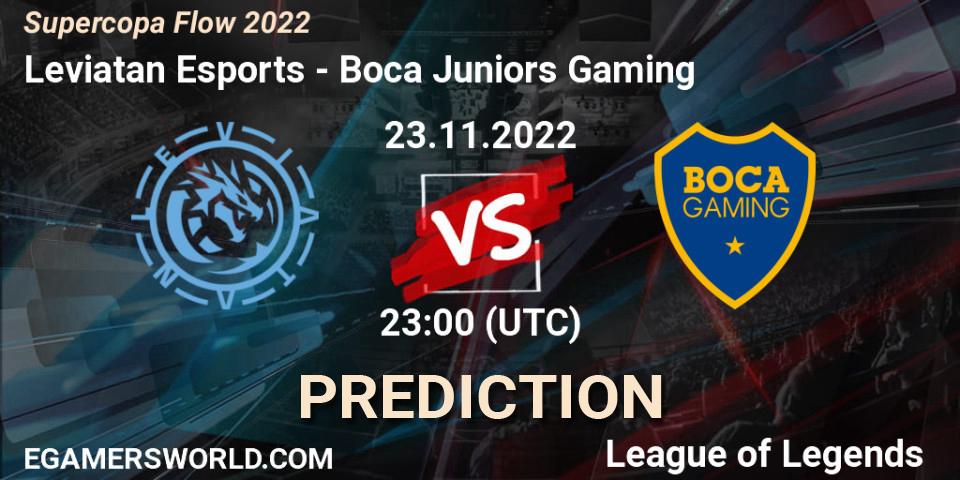 Pronóstico Leviatan Esports - Boca Juniors Gaming. 24.11.22, LoL, Supercopa Flow 2022