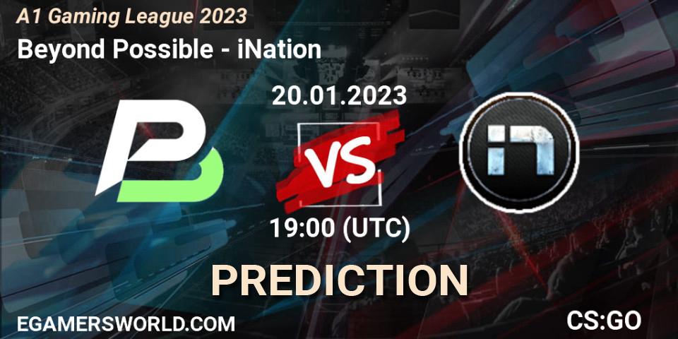 Pronóstico Beyond Possible - iNation. 20.01.23, CS2 (CS:GO), A1 Gaming League 2023