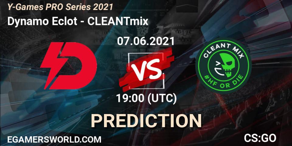Pronóstico Dynamo Eclot - CLEANTmix. 07.06.2021 at 19:00, Counter-Strike (CS2), Y-Games PRO Series 2021