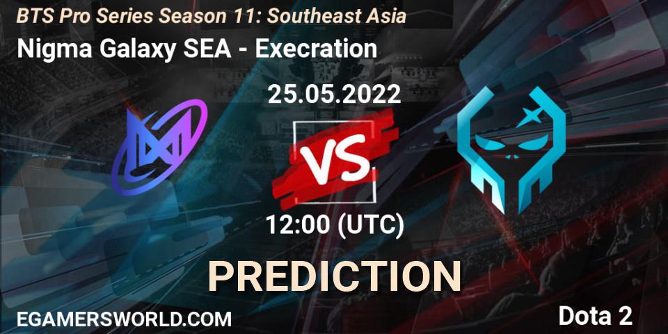 Pronóstico Nigma Galaxy SEA - Execration. 25.05.2022 at 11:29, Dota 2, BTS Pro Series Season 11: Southeast Asia