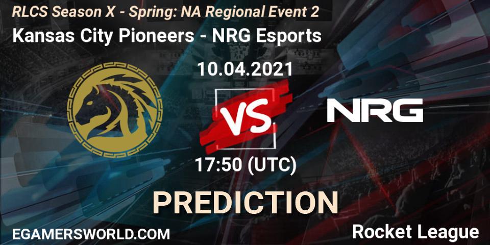 Pronóstico Kansas City Pioneers - NRG Esports. 10.04.2021 at 17:50, Rocket League, RLCS Season X - Spring: NA Regional Event 2