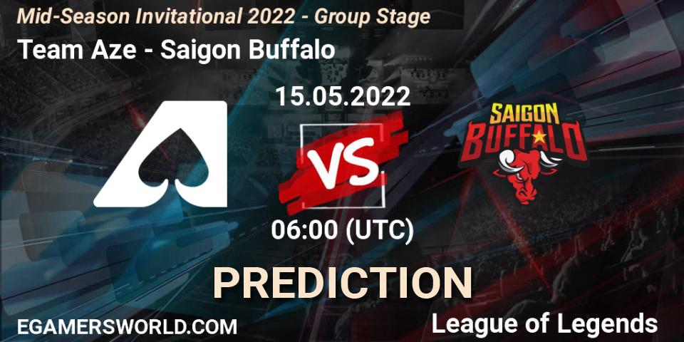 Pronóstico Team Aze - Saigon Buffalo. 15.05.22, LoL, Mid-Season Invitational 2022 - Group Stage