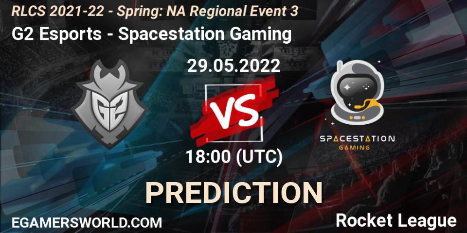 Pronóstico G2 Esports - Spacestation Gaming. 29.05.2022 at 18:00, Rocket League, RLCS 2021-22 - Spring: NA Regional Event 3
