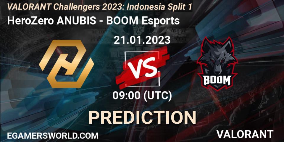 Pronóstico HeroZero ANUBIS - BOOM Esports. 21.01.23, VALORANT, VALORANT Challengers 2023: Indonesia Split 1