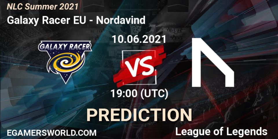 Pronóstico Galaxy Racer EU - Nordavind. 10.06.2021 at 19:00, LoL, NLC Summer 2021