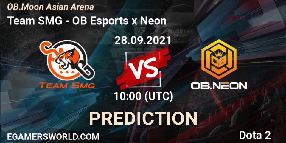 Pronóstico Team SMG - OB Esports x Neon. 28.09.2021 at 10:46, Dota 2, OB.Moon Asian Arena
