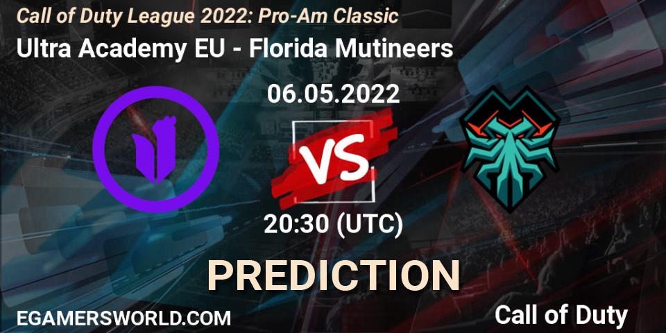 Pronóstico Ultra Academy EU - Florida Mutineers. 06.05.22, Call of Duty, Call of Duty League 2022: Pro-Am Classic