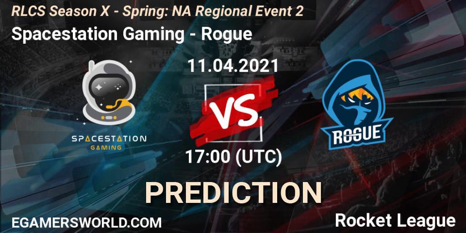 Pronóstico Spacestation Gaming - Rogue. 11.04.2021 at 17:00, Rocket League, RLCS Season X - Spring: NA Regional Event 2