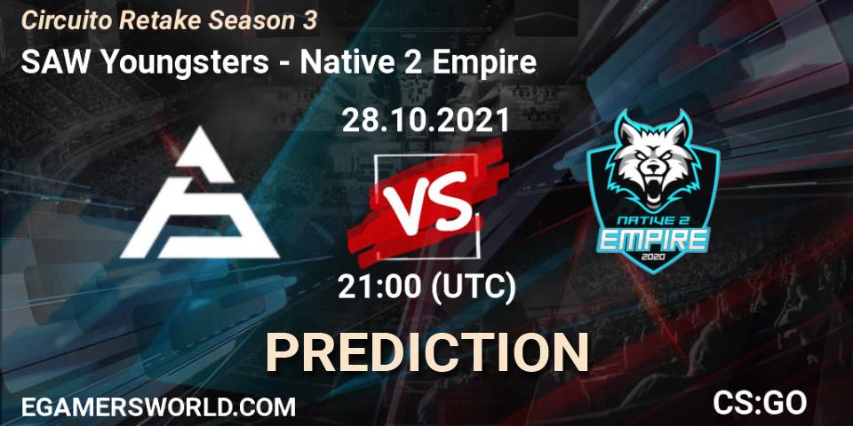 Pronóstico SAW Youngsters - Native 2 Empire. 28.10.2021 at 21:30, Counter-Strike (CS2), Circuito Retake Season 3