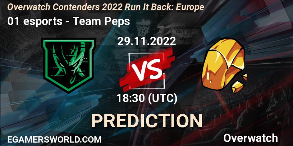 Pronóstico 01 esports - Team Peps. 08.12.22, Overwatch, Overwatch Contenders 2022 Run It Back: Europe