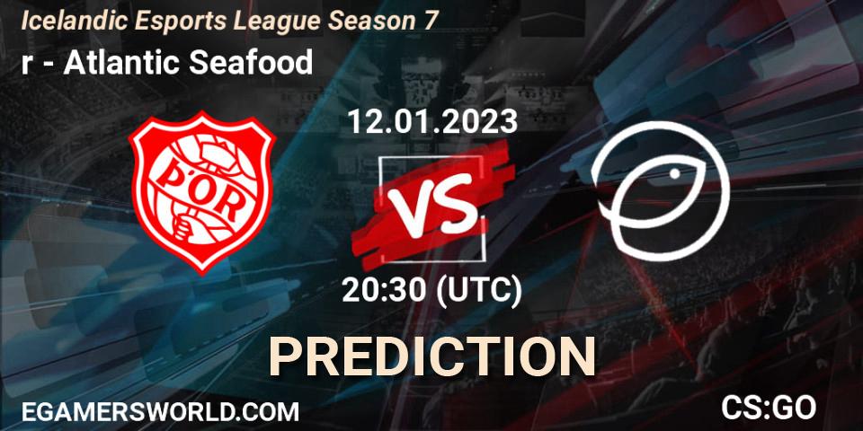Pronóstico Þór - Atlantic Seafood. 12.01.2023 at 20:30, Counter-Strike (CS2), Icelandic Esports League Season 7