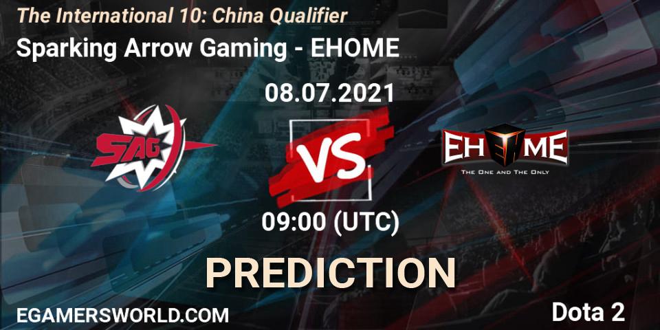 Pronóstico Sparking Arrow Gaming - EHOME. 08.07.2021 at 08:53, Dota 2, The International 10: China Qualifier