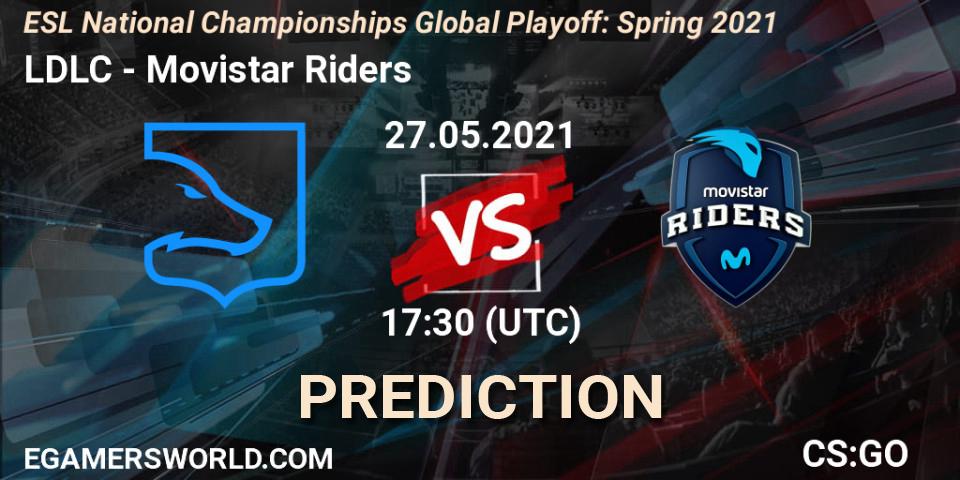 Pronóstico LDLC - Movistar Riders. 27.05.2021 at 17:30, Counter-Strike (CS2), ESL National Championships Global Playoff: Spring 2021