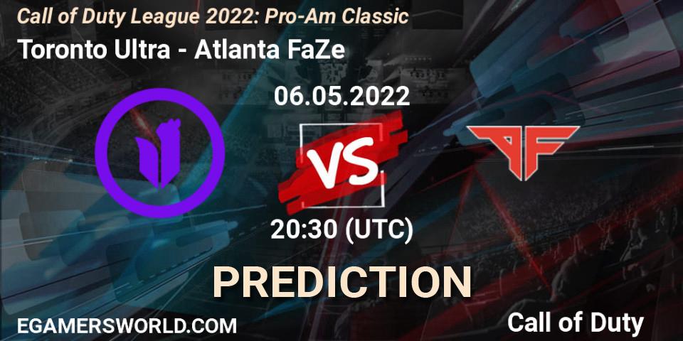 Pronóstico Toronto Ultra - Atlanta FaZe. 06.05.22, Call of Duty, Call of Duty League 2022: Pro-Am Classic
