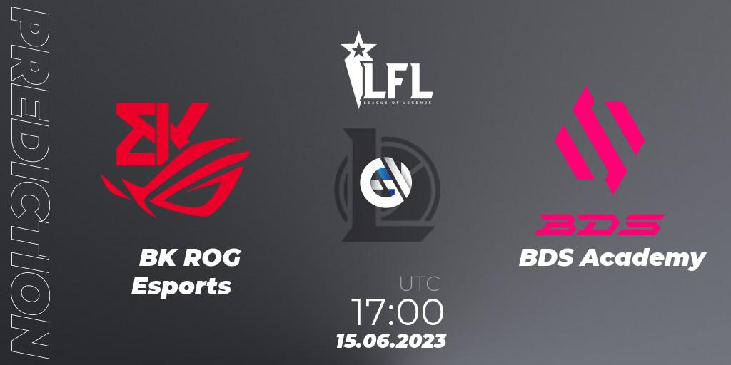 Pronóstico BK ROG Esports - BDS Academy. 15.06.2023 at 17:00, LoL, LFL Summer 2023 - Group Stage