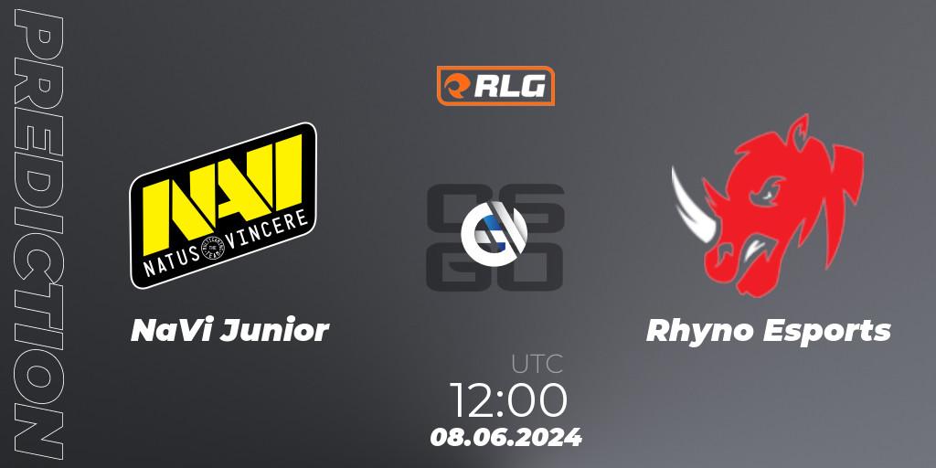 Pronóstico NaVi Junior - Rhyno Esports. 08.06.2024 at 12:00, Counter-Strike (CS2), RES European Series #5