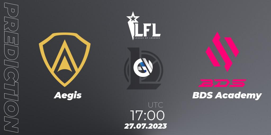 Pronóstico Aegis - BDS Academy. 27.07.2023 at 17:00, LoL, LFL Summer 2023 - Group Stage