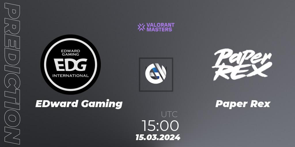 Pronóstico EDward Gaming - Paper Rex. 15.03.24, VALORANT, VCT 2024: Masters Madrid