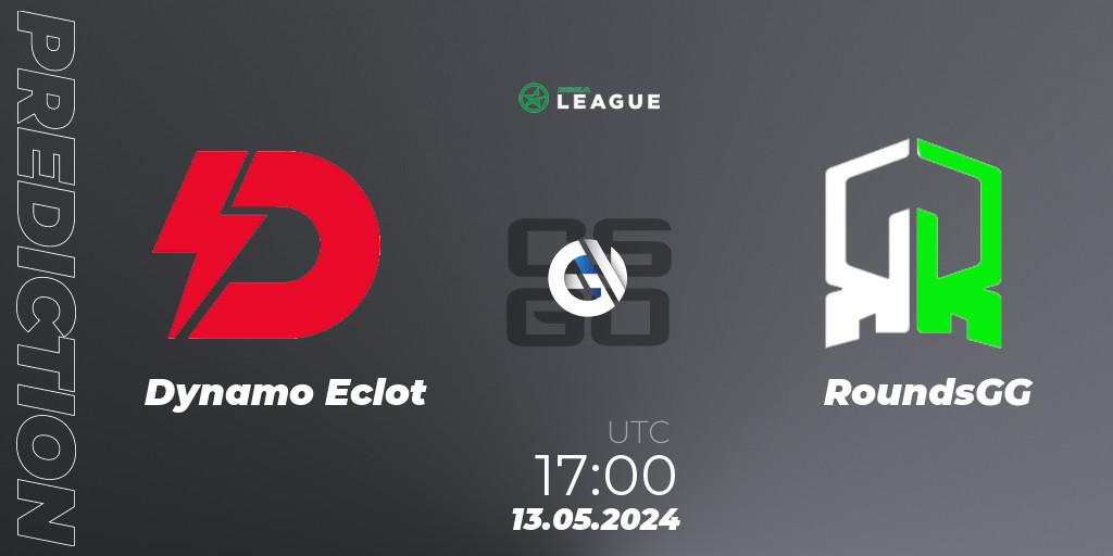 Pronóstico Dynamo Eclot - RoundsGG. 13.05.2024 at 17:00, Counter-Strike (CS2), ESEA Season 49: Advanced Division - Europe