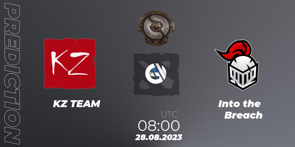 Pronóstico KZ TEAM - Into the Breach. 28.08.2023 at 08:00, Dota 2, The International 2023 - Western Europe Qualifier