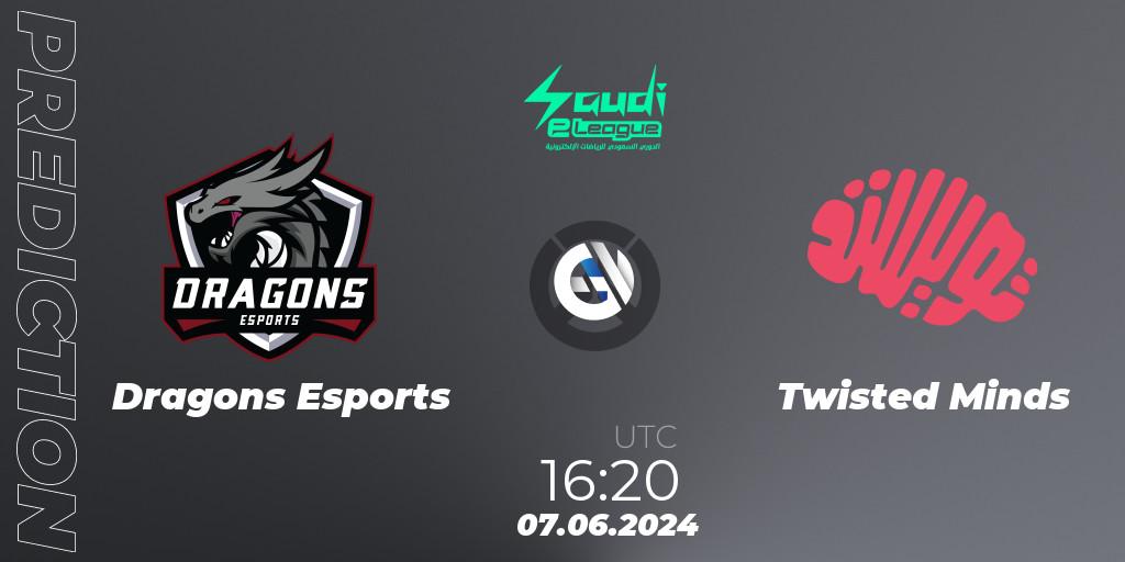 Pronóstico Dragons Esports - Twisted Minds. 07.06.2024 at 16:20, Overwatch, Saudi eLeague 2024 - Major 2