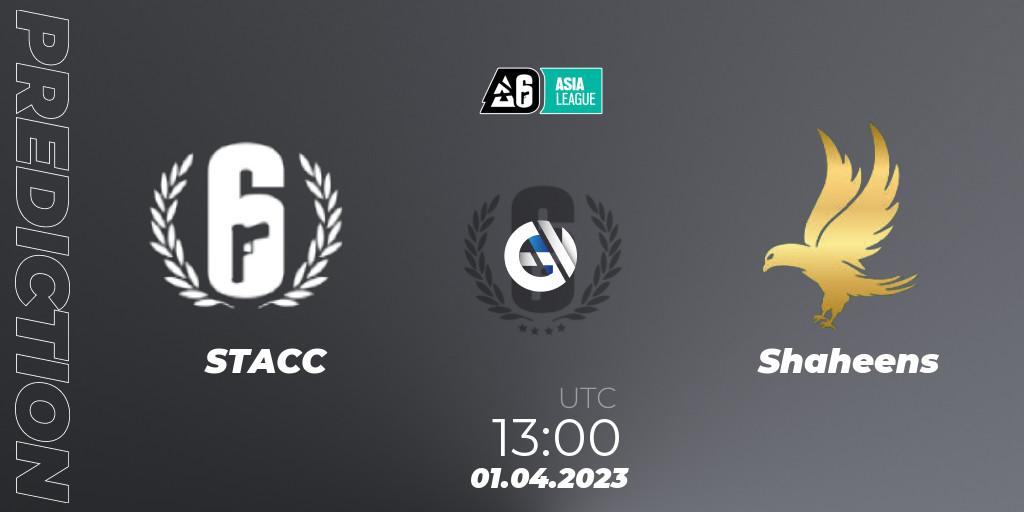 Pronóstico STACC - Shaheens. 01.04.23, Rainbow Six, South Asia League 2023 - Stage 1