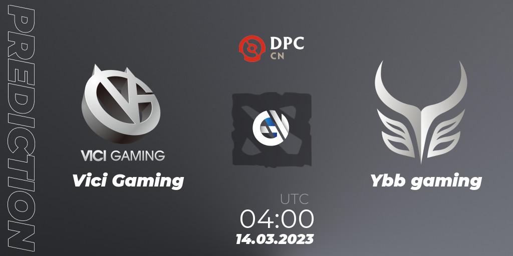 Pronóstico Vici Gaming - Ybb gaming. 14.03.23, Dota 2, DPC 2023 Tour 2: China Division I (Upper)
