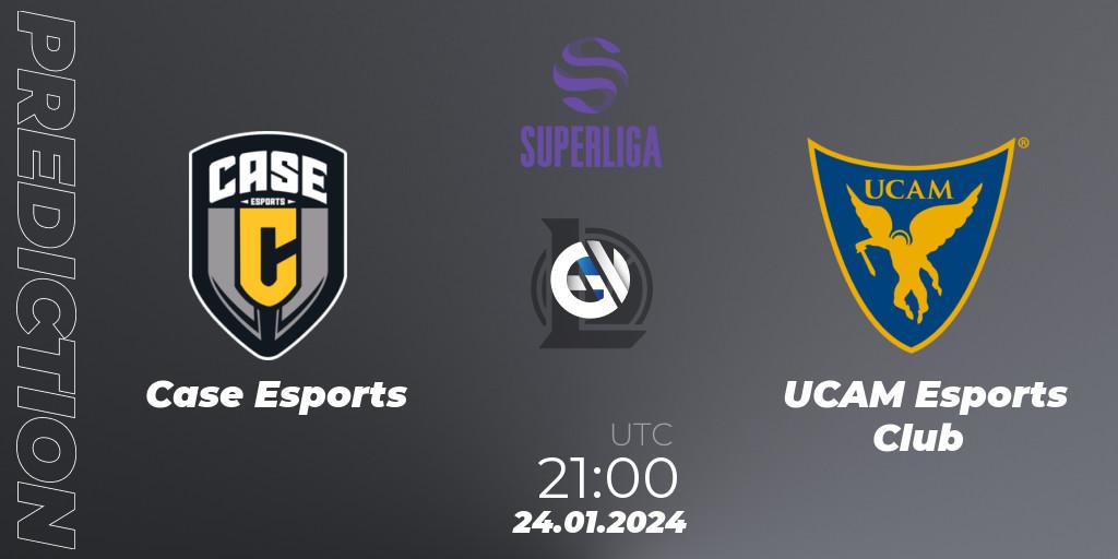 Pronóstico Case Esports - UCAM Esports Club. 24.01.2024 at 21:00, LoL, Superliga Spring 2024 - Group Stage