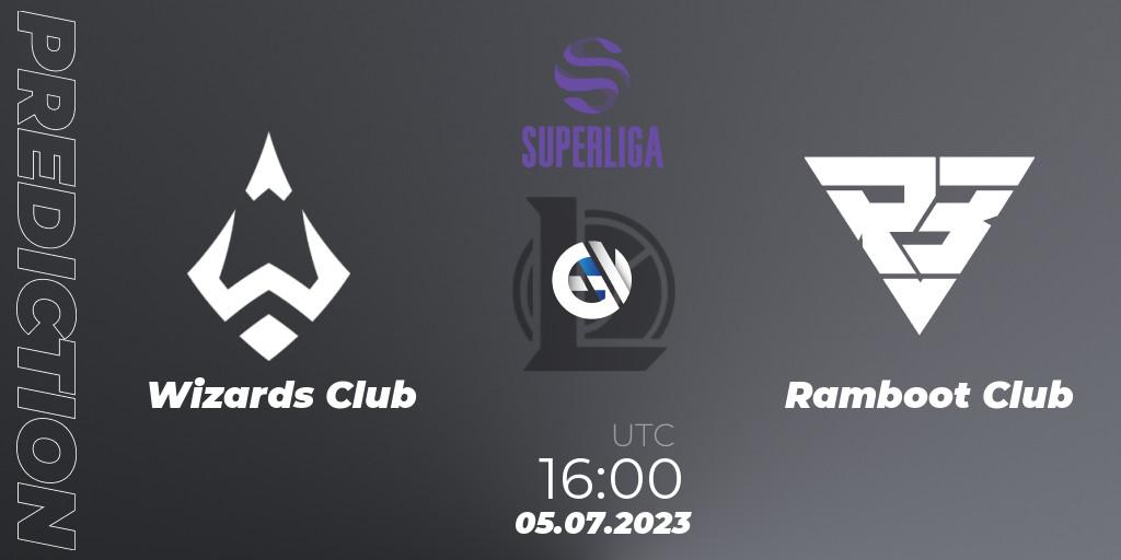 Pronóstico Wizards Club - Ramboot Club. 05.07.2023 at 20:10, LoL, LVP Superliga 2nd Division 2023 Summer