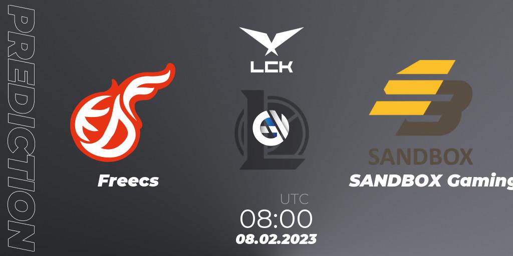 Pronóstico Freecs - SANDBOX Gaming. 08.02.2023 at 08:00, LoL, LCK Spring 2023 - Group Stage