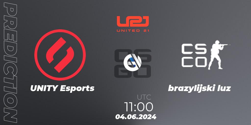 Pronóstico UNITY Esports - brazylijski luz. 04.06.2024 at 11:00, Counter-Strike (CS2), United21 Season 16