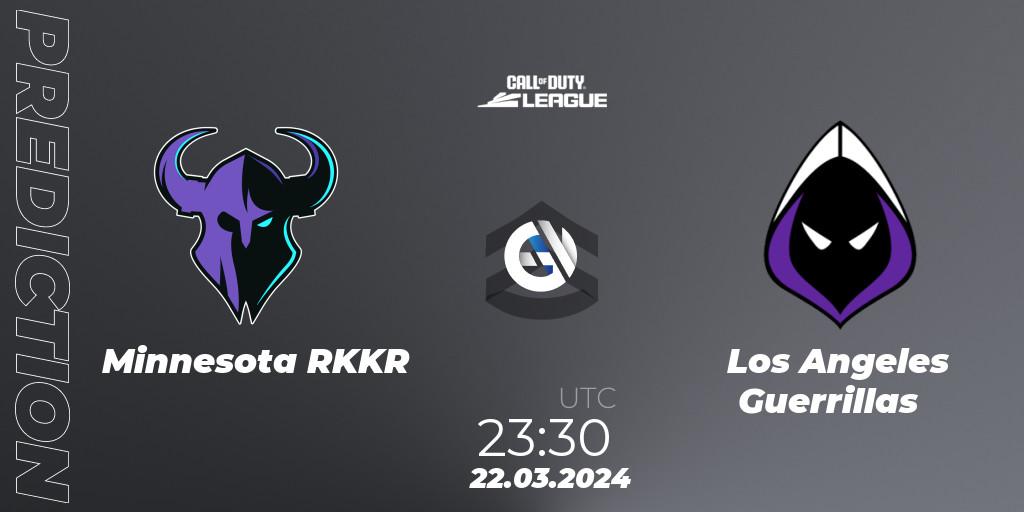 Pronóstico Minnesota RØKKR - Los Angeles Guerrillas. 22.03.24, Call of Duty, Call of Duty League 2024: Stage 2 Major