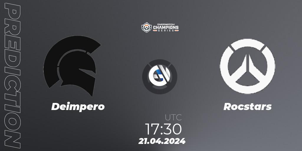 Pronóstico Deimpero - Rocstars. 21.04.2024 at 17:30, Overwatch, Overwatch Champions Series 2024 - EMEA Stage 2 Group Stage