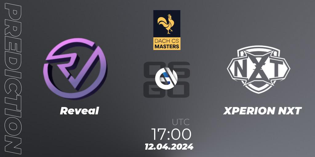 Pronóstico Reveal - XPERION NXT. 10.04.2024 at 18:00, Counter-Strike (CS2), DACH CS Masters Season 1: Division 2